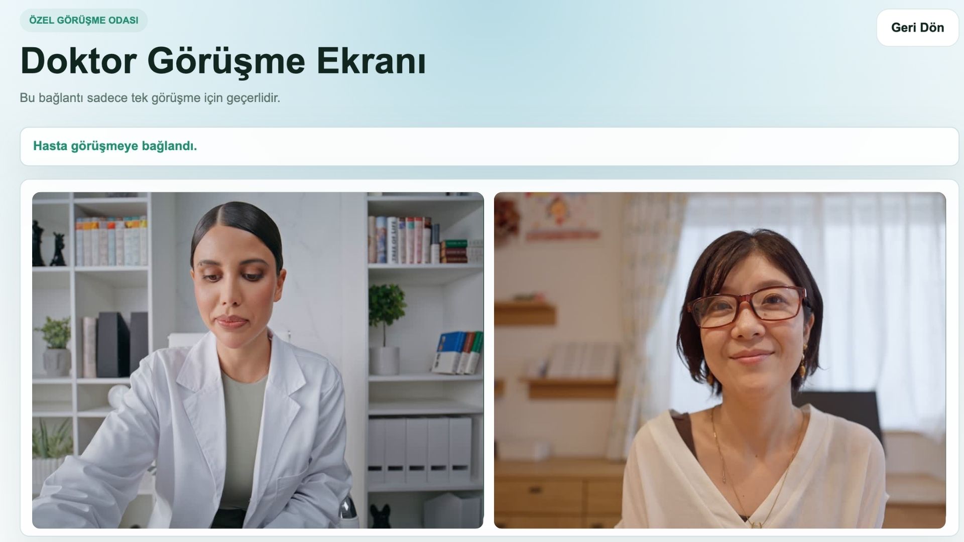 Online Hasta Görüşme Sistemi
